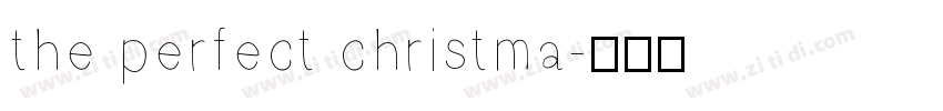 the perfect christma字体转换